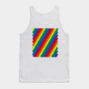 Pride Rainbow Escher Lizards Pattern Tank Top